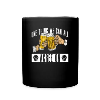 Bier Tag Tag des Bieres Bierliebhaber Biertrinker - Tasse einfarbig - Schwarz - Vorne