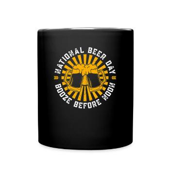 Bier Tag Tag des Bieres Bierliebhaber Biertrinker - Tasse einfarbig - Schwarz - Vorne