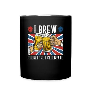 Bier Tag Tag des Bieres Bierliebhaber Biertrinker - Tasse einfarbig - Schwarz - Vorne