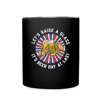 Bier Tag Tag des Bieres Bierliebhaber Biertrinker - Tasse einfarbig - Schwarz - Vorne