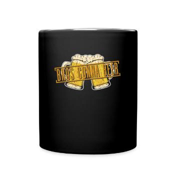 Bier Tag Tag des Bieres Bierliebhaber Biertrinker - Tasse einfarbig - Schwarz - Vorne