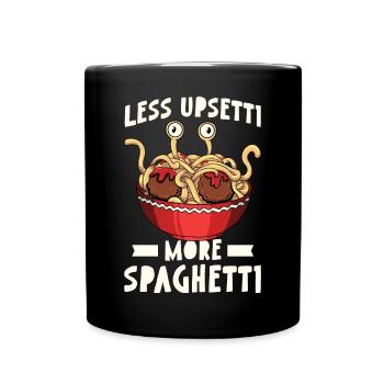 Flying Spaghetti Monster FSM Pastafari Pastafar - Full Colour Mug - black - Front