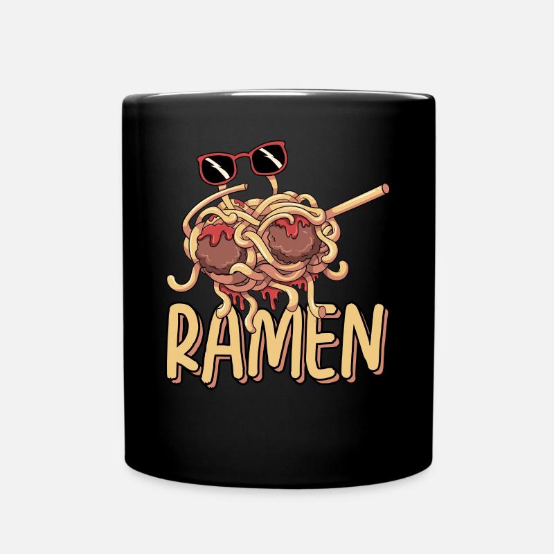 Dabbing Flying Spaghetti Monsters Pastafarian - Mug uni - noir