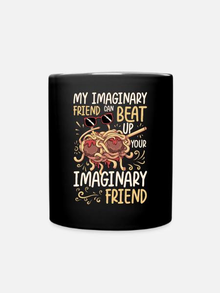 Dabbing Flying Spaghetti Monsters Pastafarian - Mug uni - noir