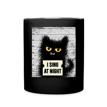 Criminal Cat Saying Funny Cat Sarcasm - Full Colour Mug - black - Front