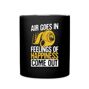 L’air entre Les sentiments de bonheur sortent! Réglage - Mug uni - noir - Devant