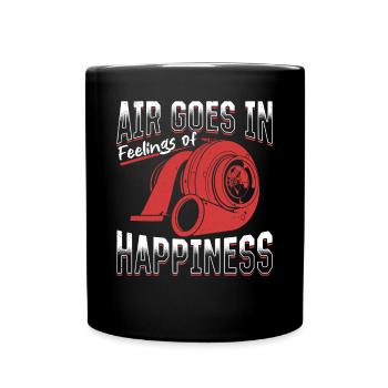 L’air entre Les sentiments de bonheur sortent! Réglage - Mug uni - noir - Devant