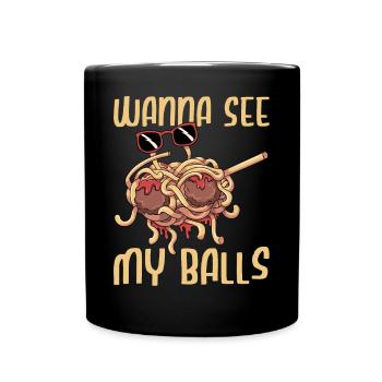 Dab Flying Spaghetti Monster - Mug uni - noir - Devant
