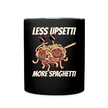 Dab Flying Spaghetti Monster - Mug uni - noir - Devant