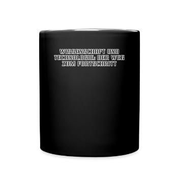 Wissenschaft - Wissenschaft und Technologie: Der - Tasse einfarbig - Schwarz - Vorne