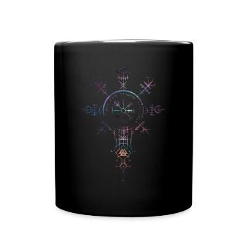 Celtic Vikinger Vegvisir compas Vikings - Mug uni - noir - Devant