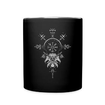 Celtic Vikinger Vegvisir compas Vikings - Mug uni - noir - Devant