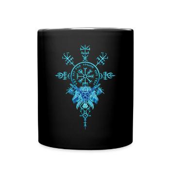 Celtic Vikinger Vegvisir compas Vikings - Mug uni - noir - Devant