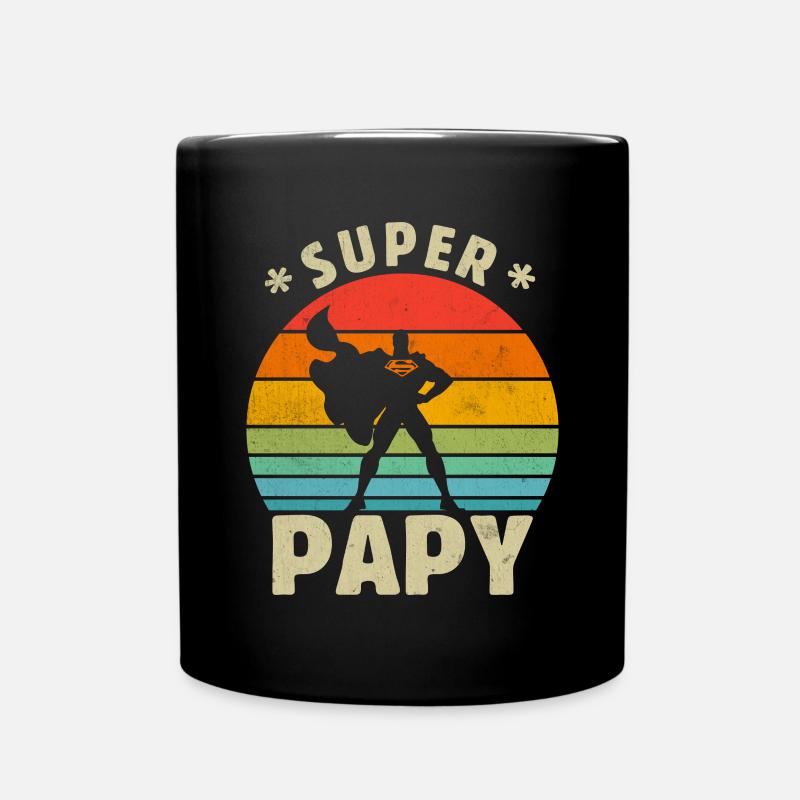 Super Papy - Mug uni - noir