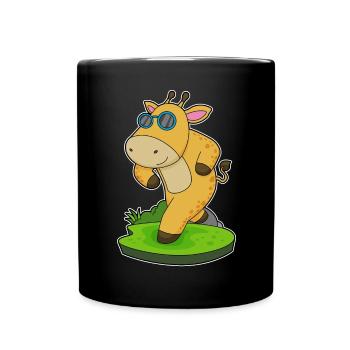 Jogging Girafe Jogging Sport - Mug uni - noir - Devant