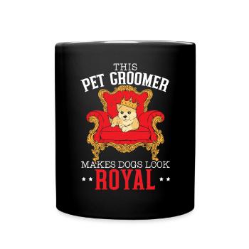 Ce toiletteur pour animaux de compagnie donne aux chiens l’air d’un toiletteur royal - Mug uni - noir - Devant