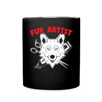 Pet Groomer Animal Stylist Animal Salon Artiste de fourrure - Mug uni - noir - Devant