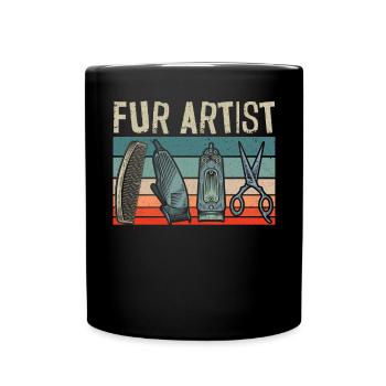 Pet Groomer Animal Stylist Animal Salon Artiste de fourrure - Mug uni - noir - Devant