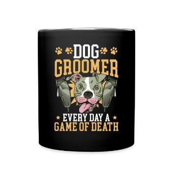 Pet Groomer Animal Stylist Animal Salon Artiste de fourrure - Mug uni - noir - Devant