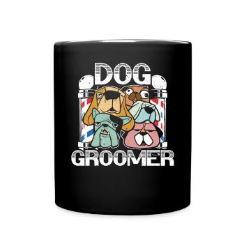 Dog Barber Pet Groomer Pet Salon Fur Artist - Mug uni - noir - Devant