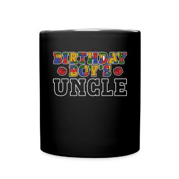 Uncle of the birthday boy Bauklötze - Full Colour Mug - black - Front