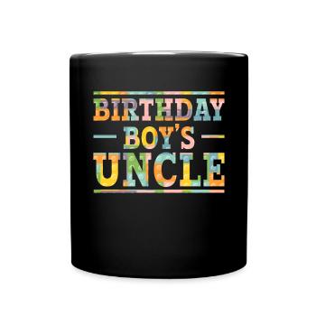 Uncle of the birthday boy Bauklötze - Full Colour Mug - black - Front