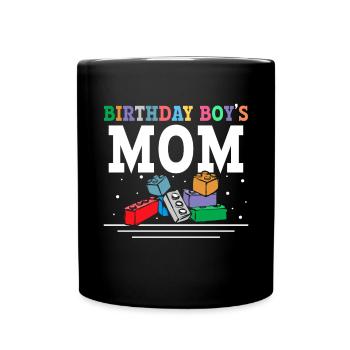 Mother of the birthday boy Bauklötze - Full Colour Mug - black - Front