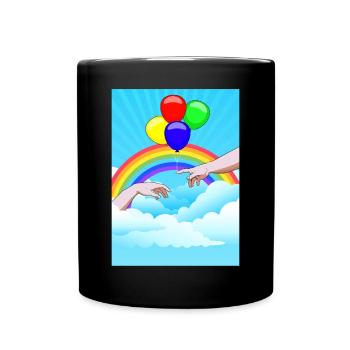 Création esthétique Clowncore de ballons Adam - Mug uni - noir - Devant