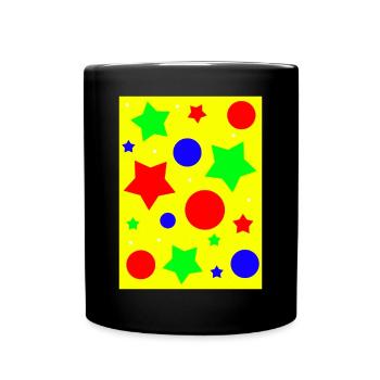 Clowncore Aesthetic Pattern - Tasse einfarbig - Schwarz - Vorne