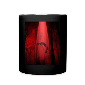 Cryptidcore Aesthetic UFO Alien Abduction - Tasse einfarbig - Schwarz - Vorne