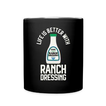 Ranch -Vinaigrette -Ranch -Vinaigrette - Mug uni - noir - Devant