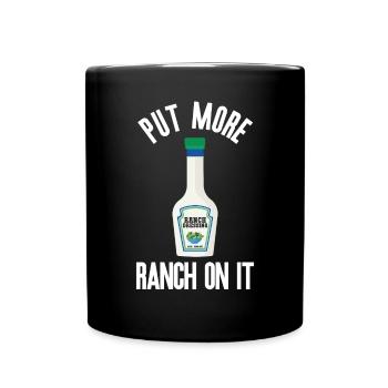 Ranch -Vinaigrette -Ranch -Vinaigrette - Mug uni - noir - Devant