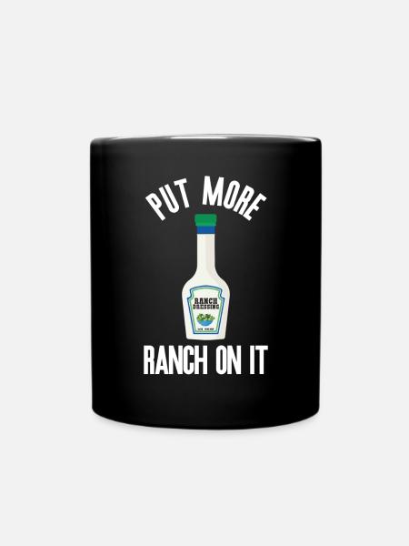 Ranch -Dressing -Ranch -Salatdressing - Tasse einfarbig - Schwarz