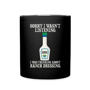 Ranch -Vinaigrette -Ranch -Vinaigrette - Mug uni - noir - Devant