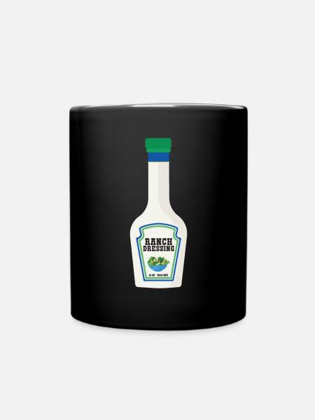 Ranch -Dressing -Ranch -Salatdressing - Tasse einfarbig - Schwarz