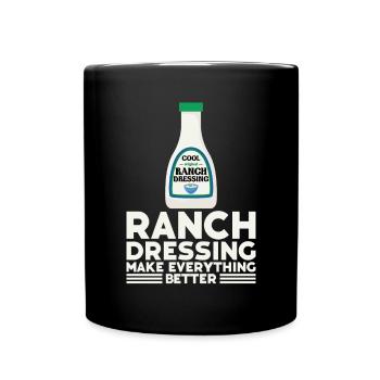 Ranch -Vinaigrette -Ranch -Vinaigrette - Mug uni - noir - Devant