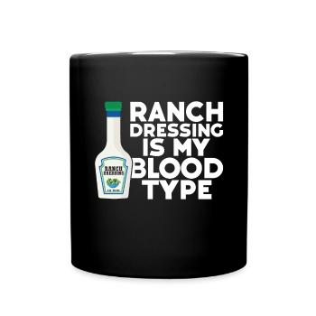 Ranch -Vinaigrette -Ranch -Vinaigrette - Mug uni - noir - Devant