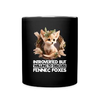 Fennec Fox - Full Colour Mug - black - Front