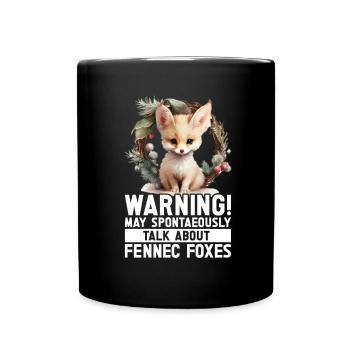 Fennec Fox - Full Colour Mug - black - Front