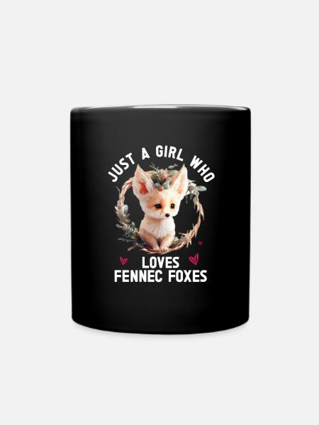 Fennec Fox - Tasse einfarbig - Schwarz