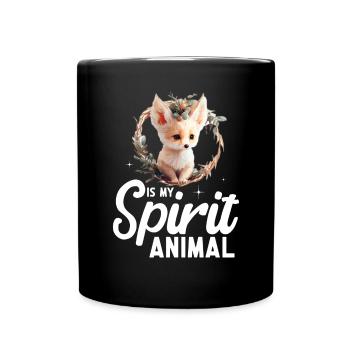 Fennec Fox - Full Colour Mug - black - Front