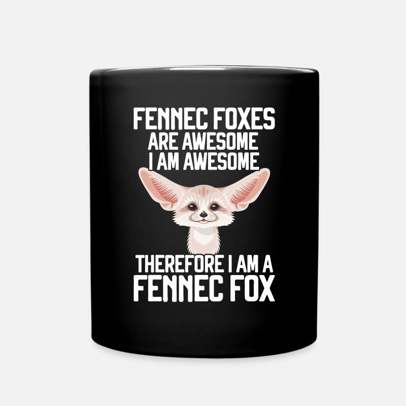 Fennec Fox - Tasse einfarbig - Schwarz