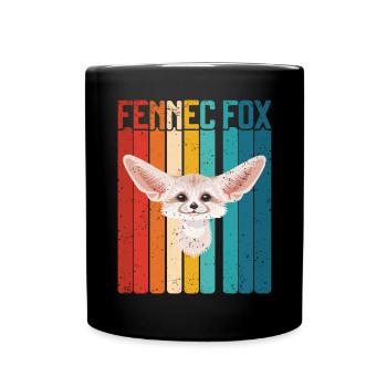 Fennec Fox - Full Colour Mug - black - Front