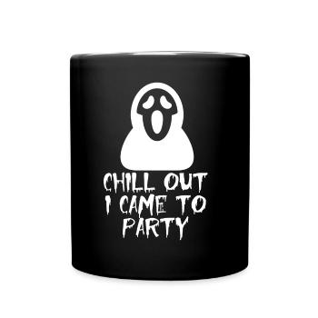 Halloween horror scary saying - Full Colour Mug - black - Front