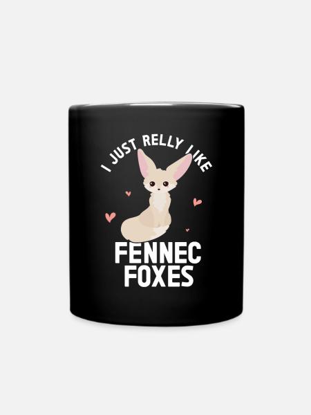 Fennec Fox - Tasse einfarbig - Schwarz