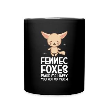 Fennec Fox - Full Colour Mug - black - Front