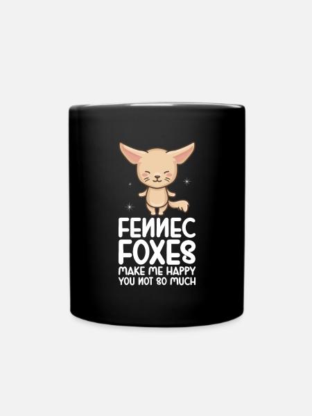 Fennec Fox - Tasse einfarbig - Schwarz