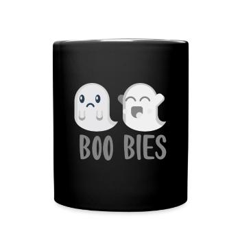 Halloween horror scary saying - Full Colour Mug - black - Front