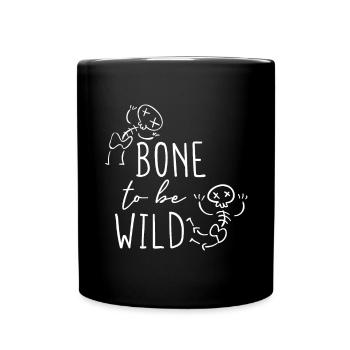 Halloween horror scary saying - Full Colour Mug - black - Front