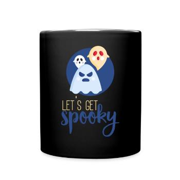 Halloween horror scary saying - Full Colour Mug - black - Front